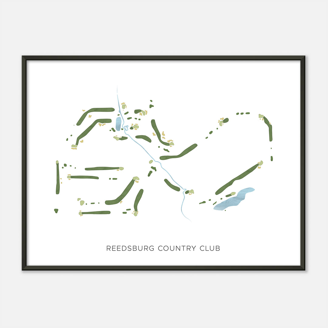 Print of Reedsburg Country Club Modern Map