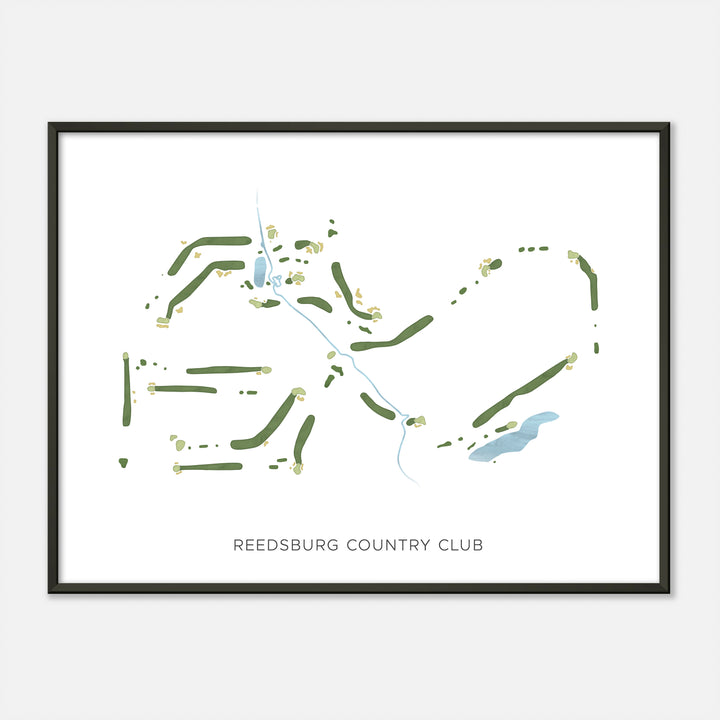 Print of Reedsburg Country Club Modern Map