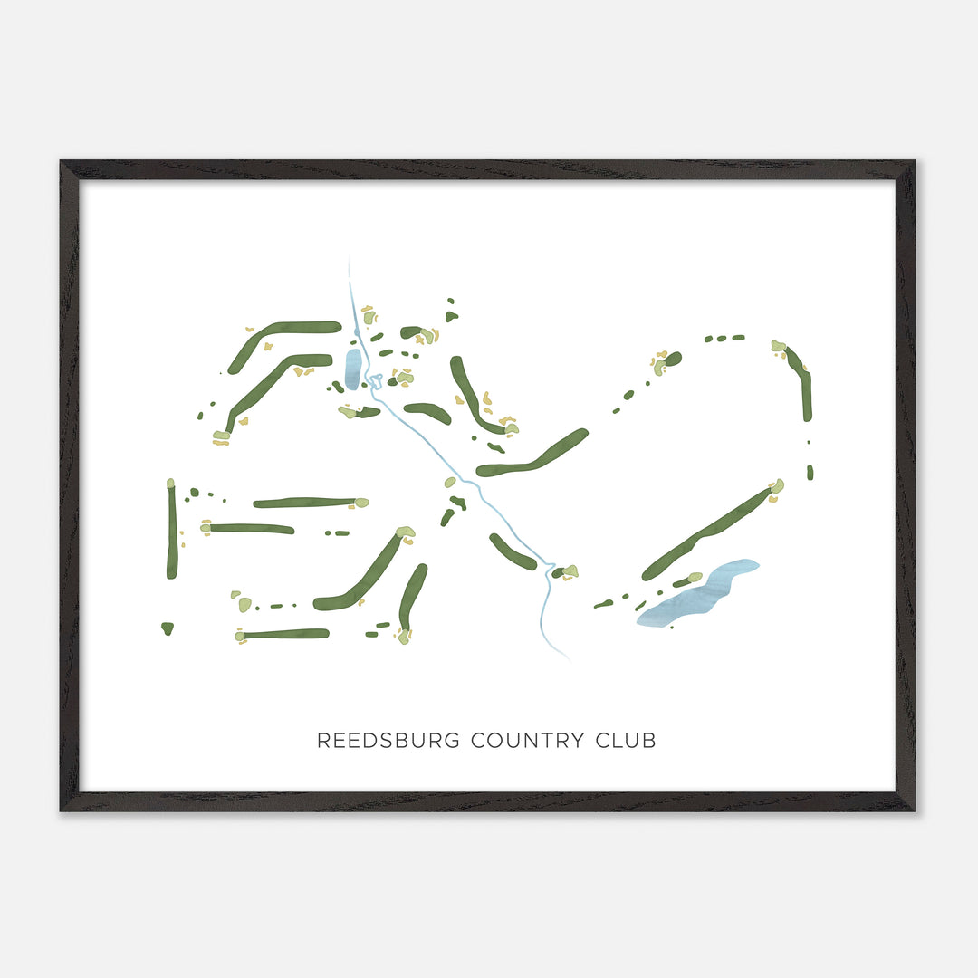 Print of Reedsburg Country Club Modern Map