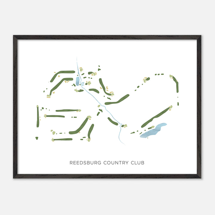 Print of Reedsburg Country Club Modern Map