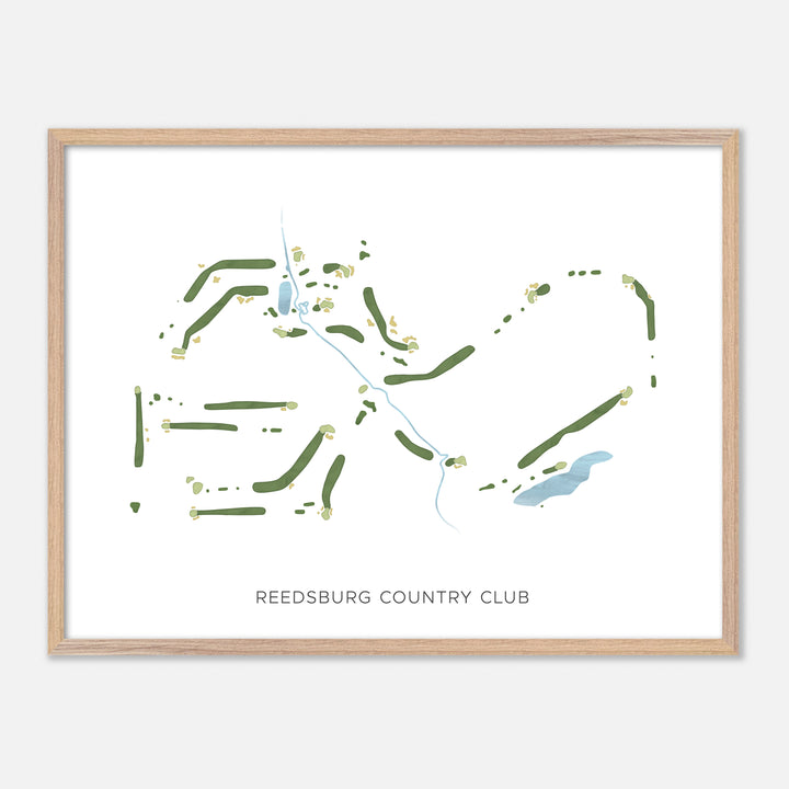 Print of Reedsburg Country Club Modern Map