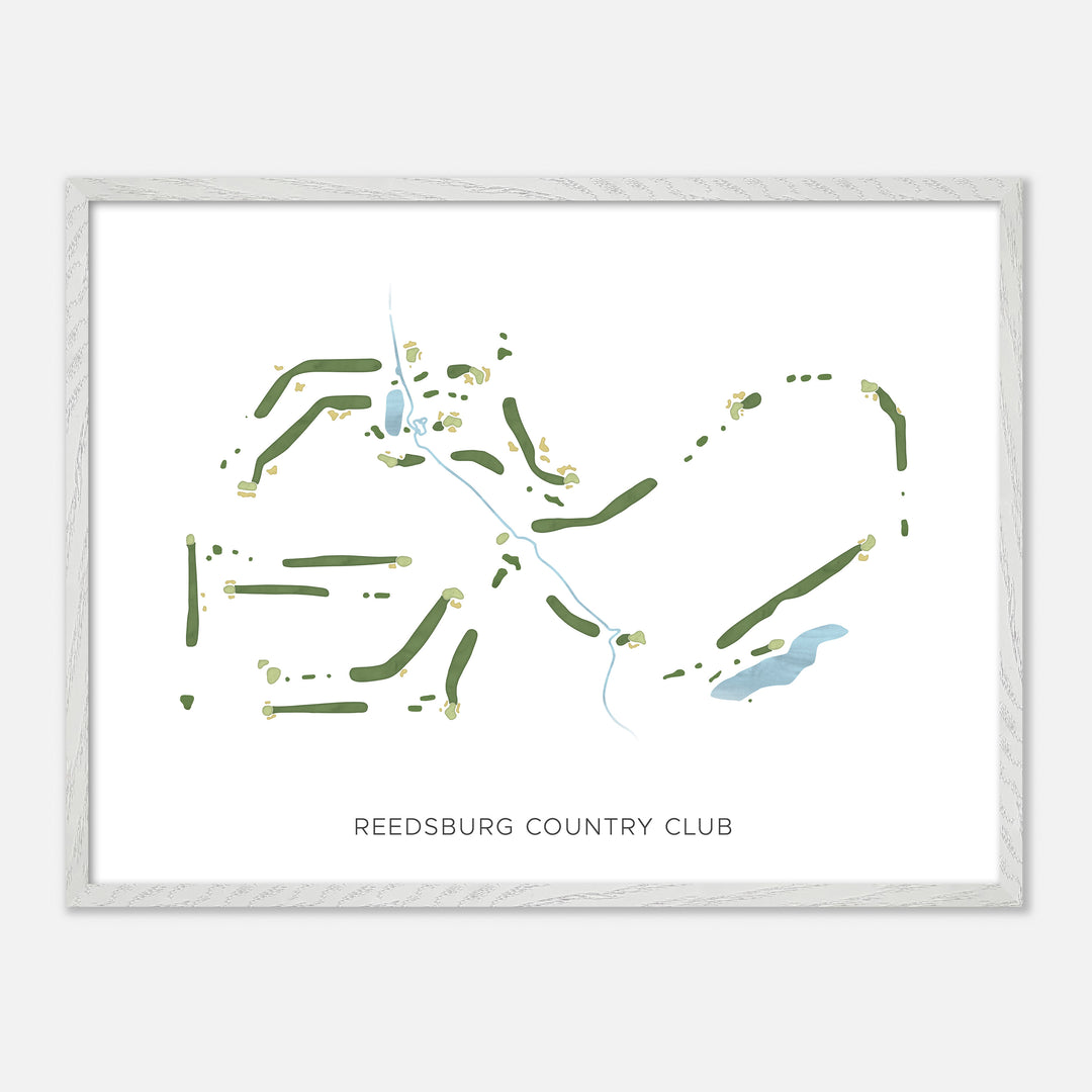 Print of Reedsburg Country Club Modern Map