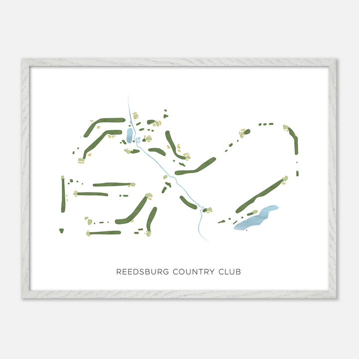 Print of Reedsburg Country Club Modern Map