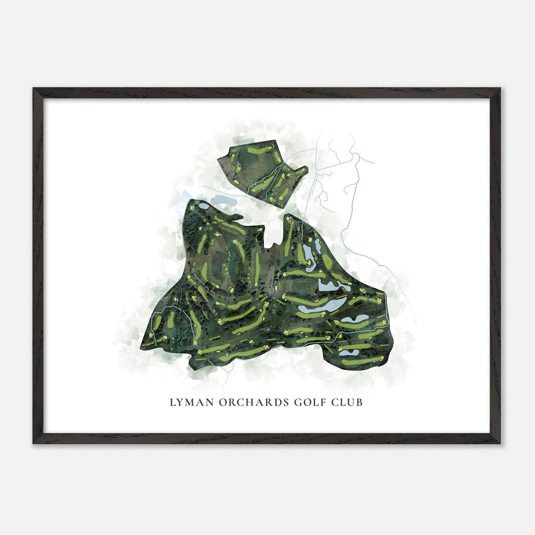 Print of Lyman Orchards Golf Club Classic Map