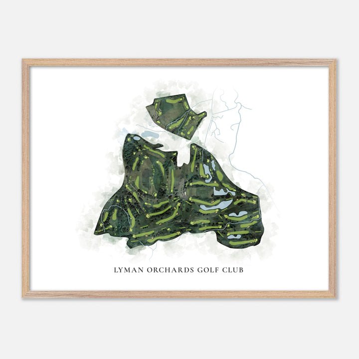 Print of Lyman Orchards Golf Club Classic Map