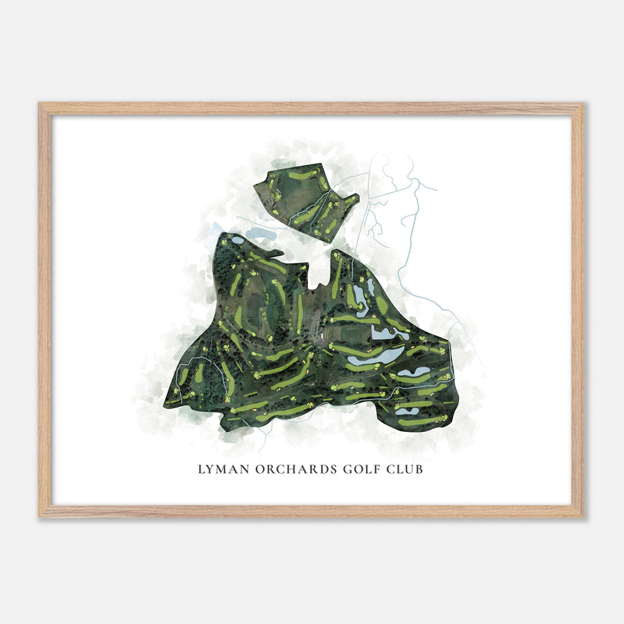 Print of Lyman Orchards Golf Club Classic Map