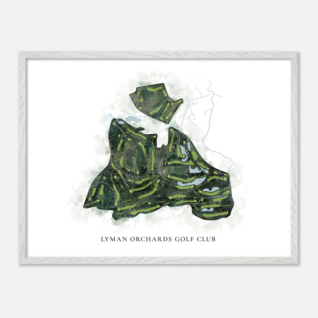 Print of Lyman Orchards Golf Club Classic Map