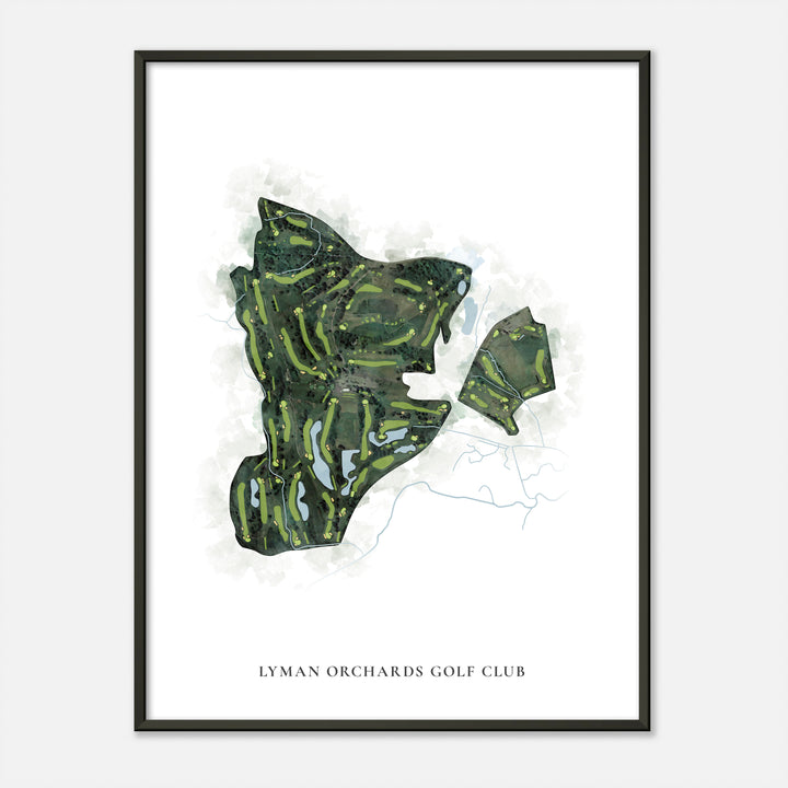 Print of Lyman Orchards Golf Club Classic Map