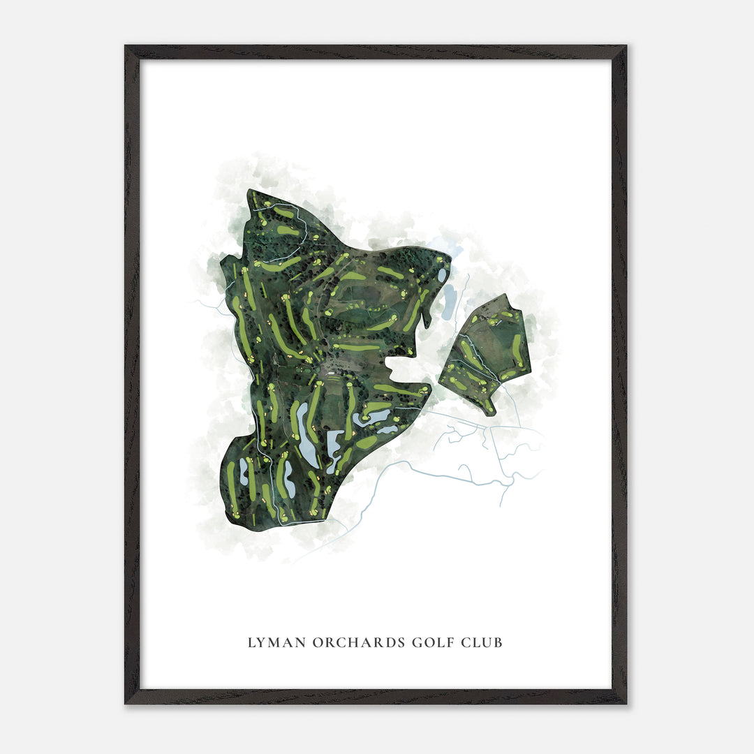 Print of Lyman Orchards Golf Club Classic Map
