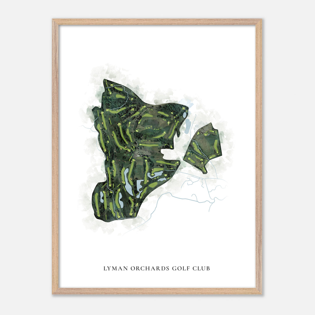Print of Lyman Orchards Golf Club Classic Map