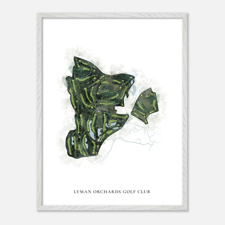 Print of Lyman Orchards Golf Club Classic Map
