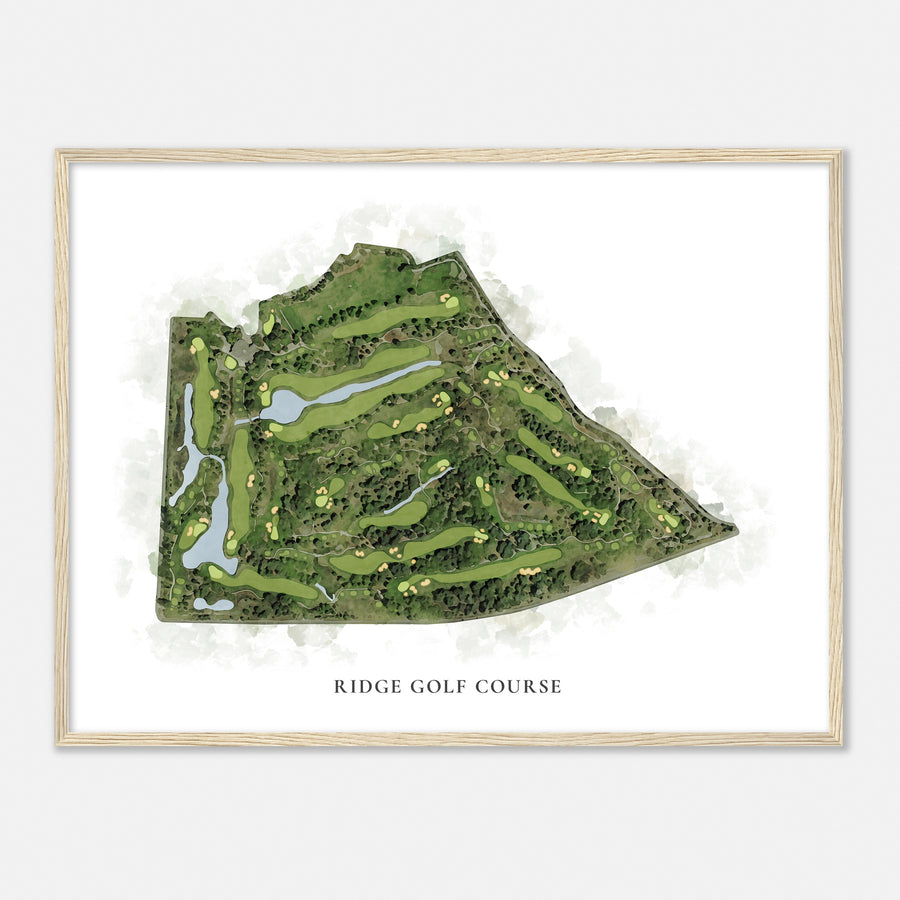 Print of Ridge Golf Course Classic Map