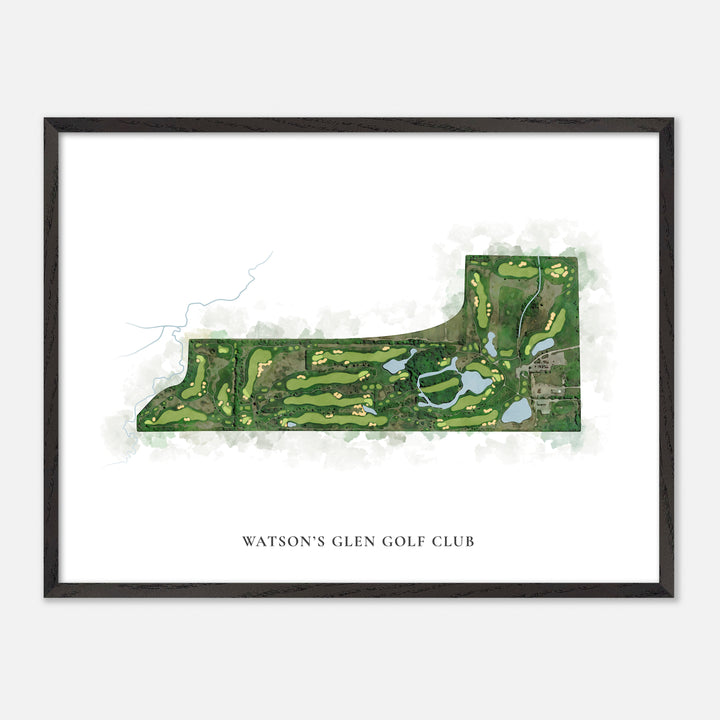 Print of Watson'S Glen Golf Club Classic Map