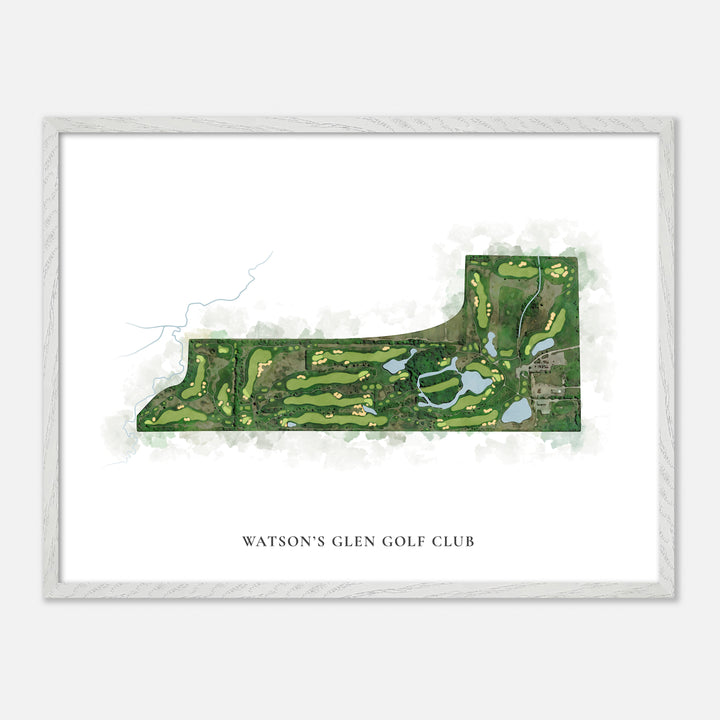 Print of Watson'S Glen Golf Club Classic Map