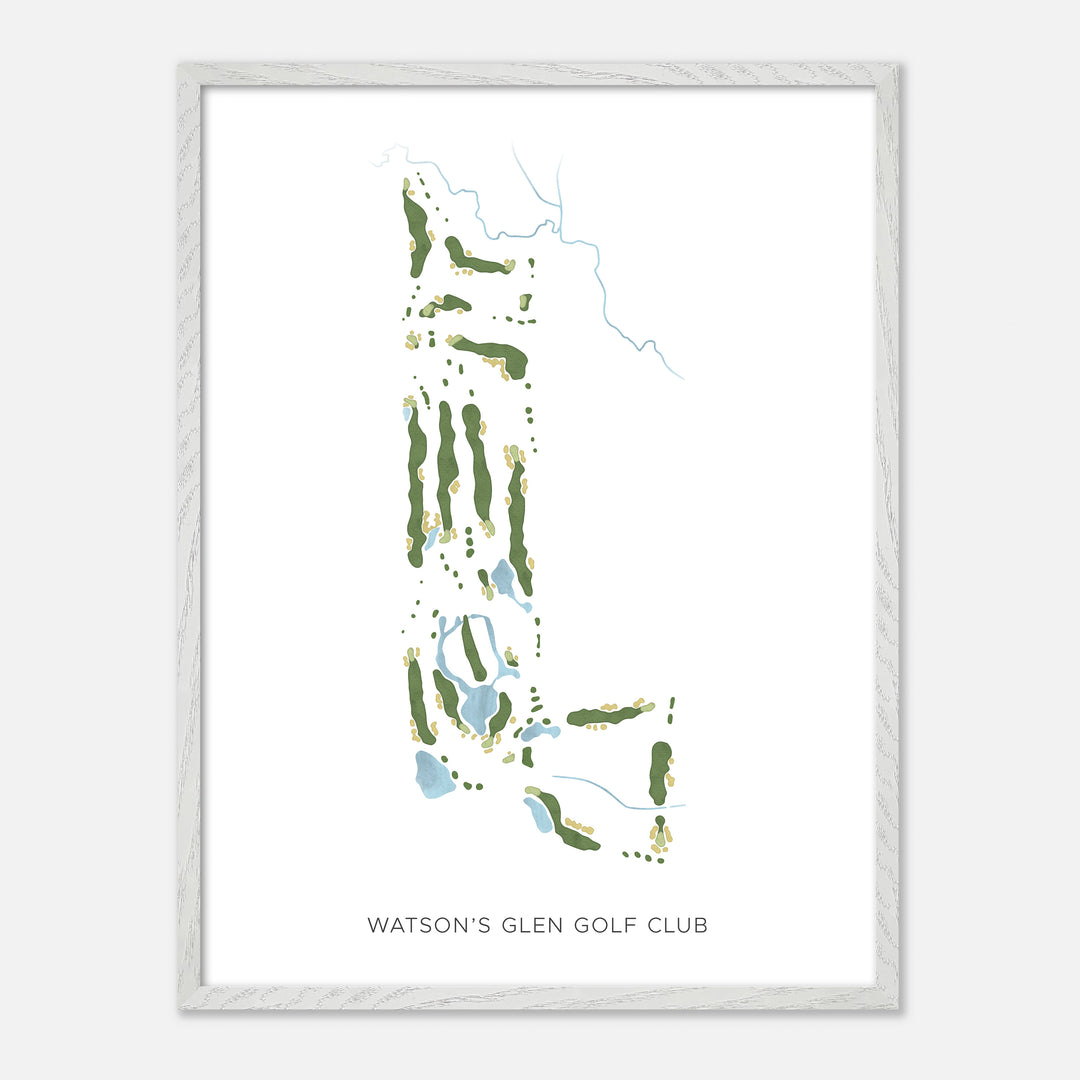 Print of Watson'S Glen Golf Club Modern Map