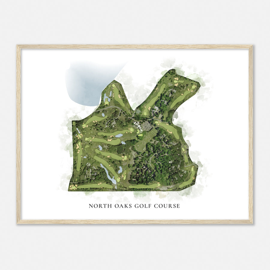 Print of North Oaks Golf Course Classic Map