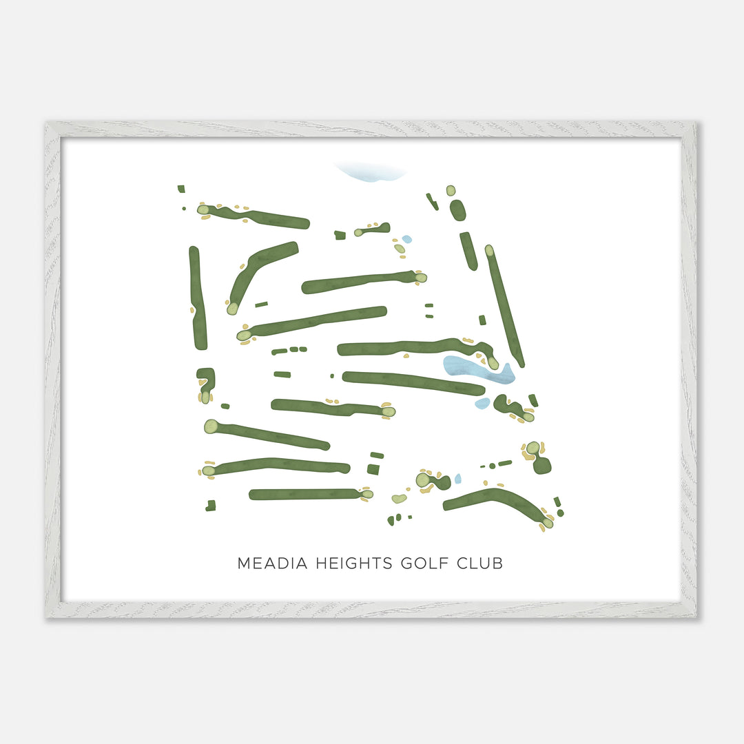 Print of Meadia Heights Golf Club Modern Map