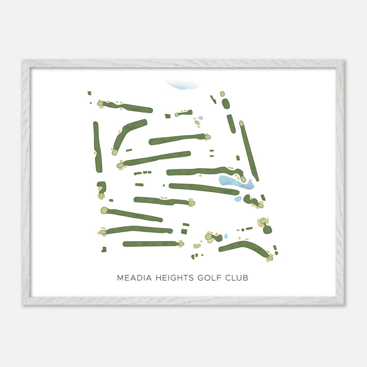 Print of Meadia Heights Golf Club Modern Map