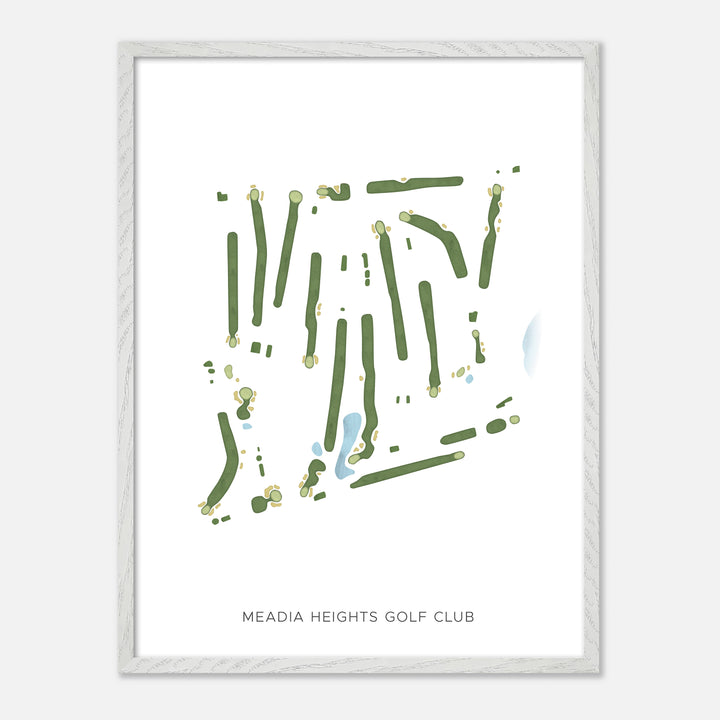 Print of Meadia Heights Golf Club Modern Map