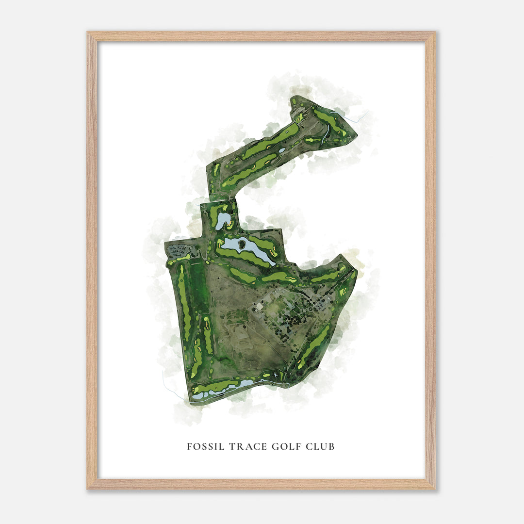 Print of Fossil Trace Golf Club Classic Map