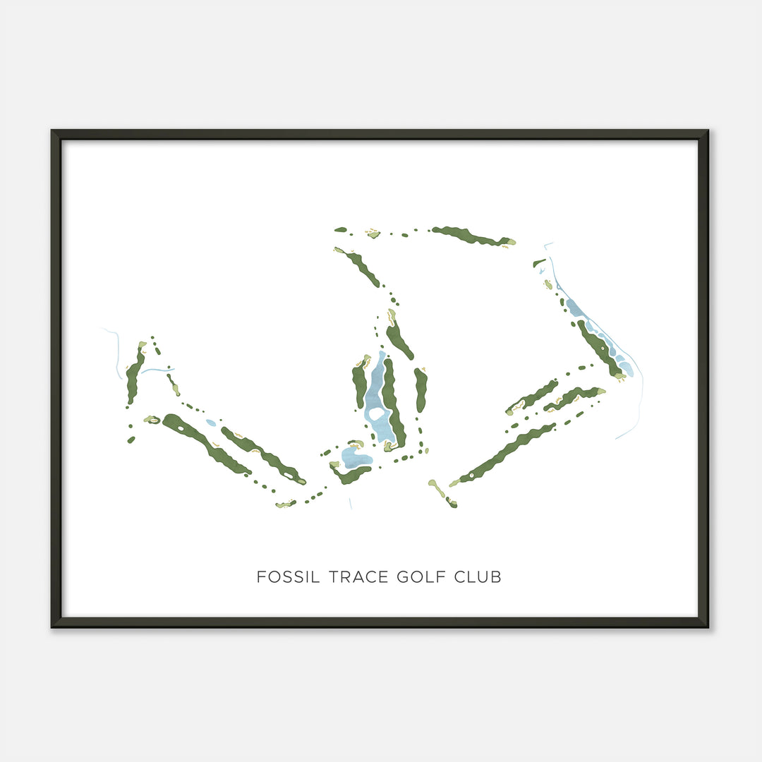 Print of Fossil Trace Golf Club Modern Map