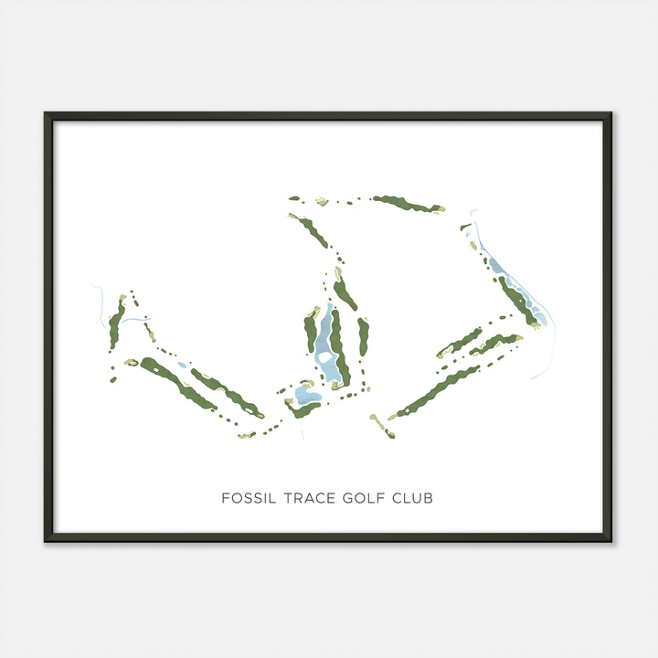 Print of Fossil Trace Golf Club Modern Map