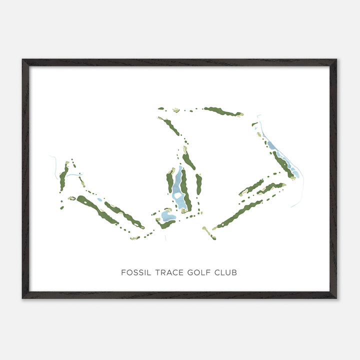 Print of Fossil Trace Golf Club Modern Map