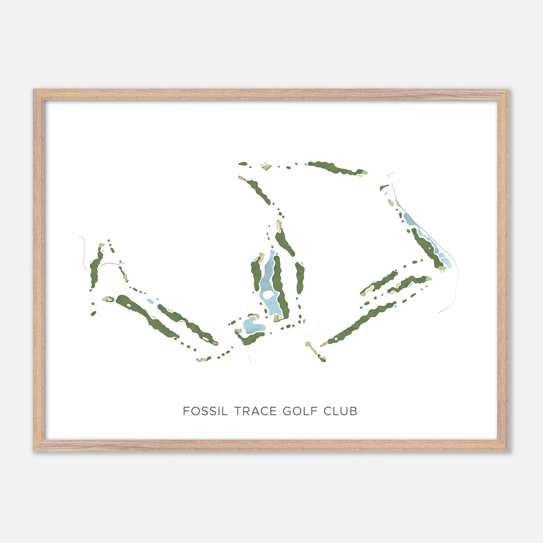 Print of Fossil Trace Golf Club Modern Map
