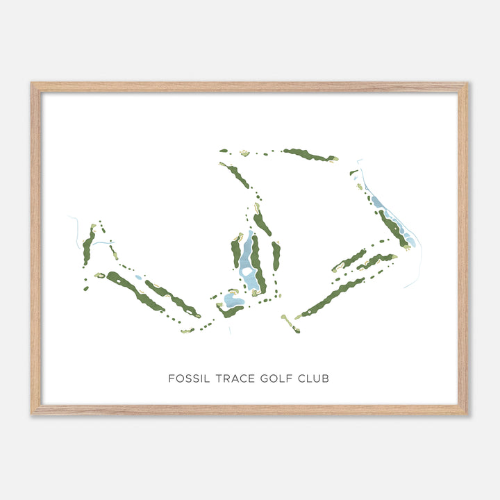 Print of Fossil Trace Golf Club Modern Map