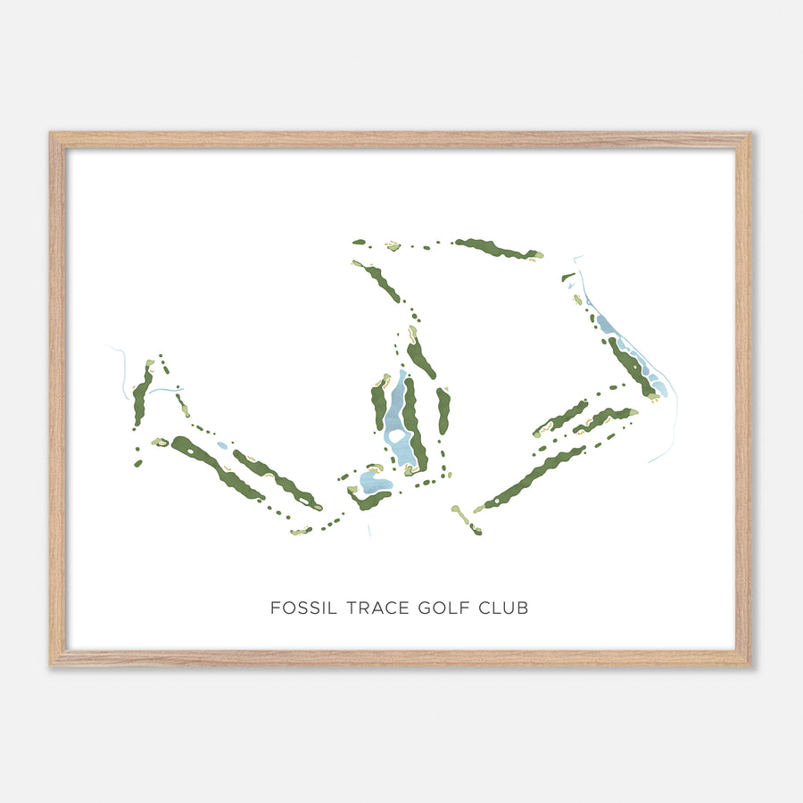 Print of Fossil Trace Golf Club Modern Map