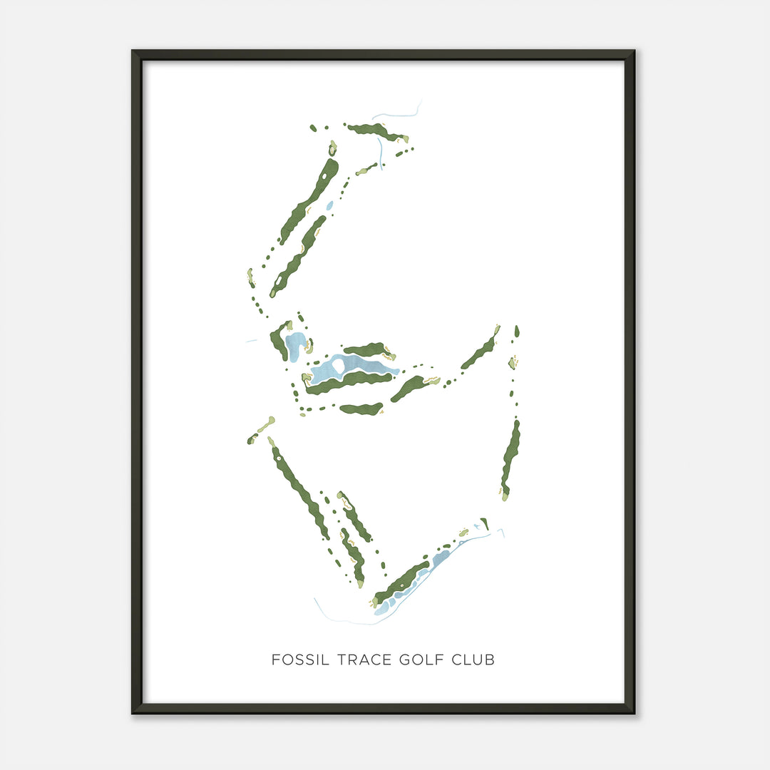 Print of Fossil Trace Golf Club Modern Map