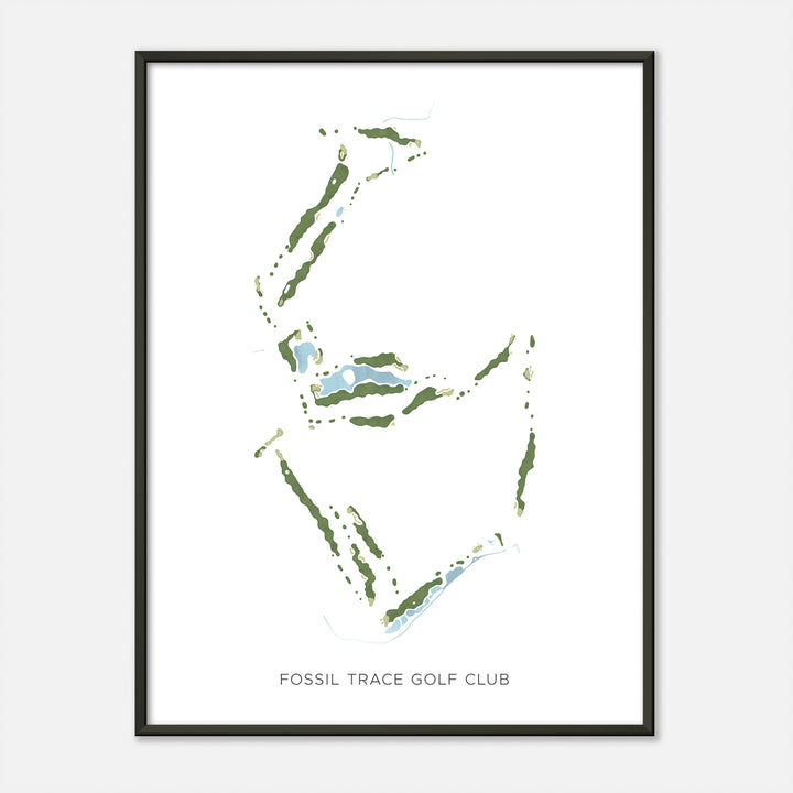 Print of Fossil Trace Golf Club Modern Map