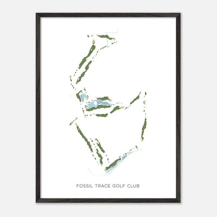 Print of Fossil Trace Golf Club Modern Map