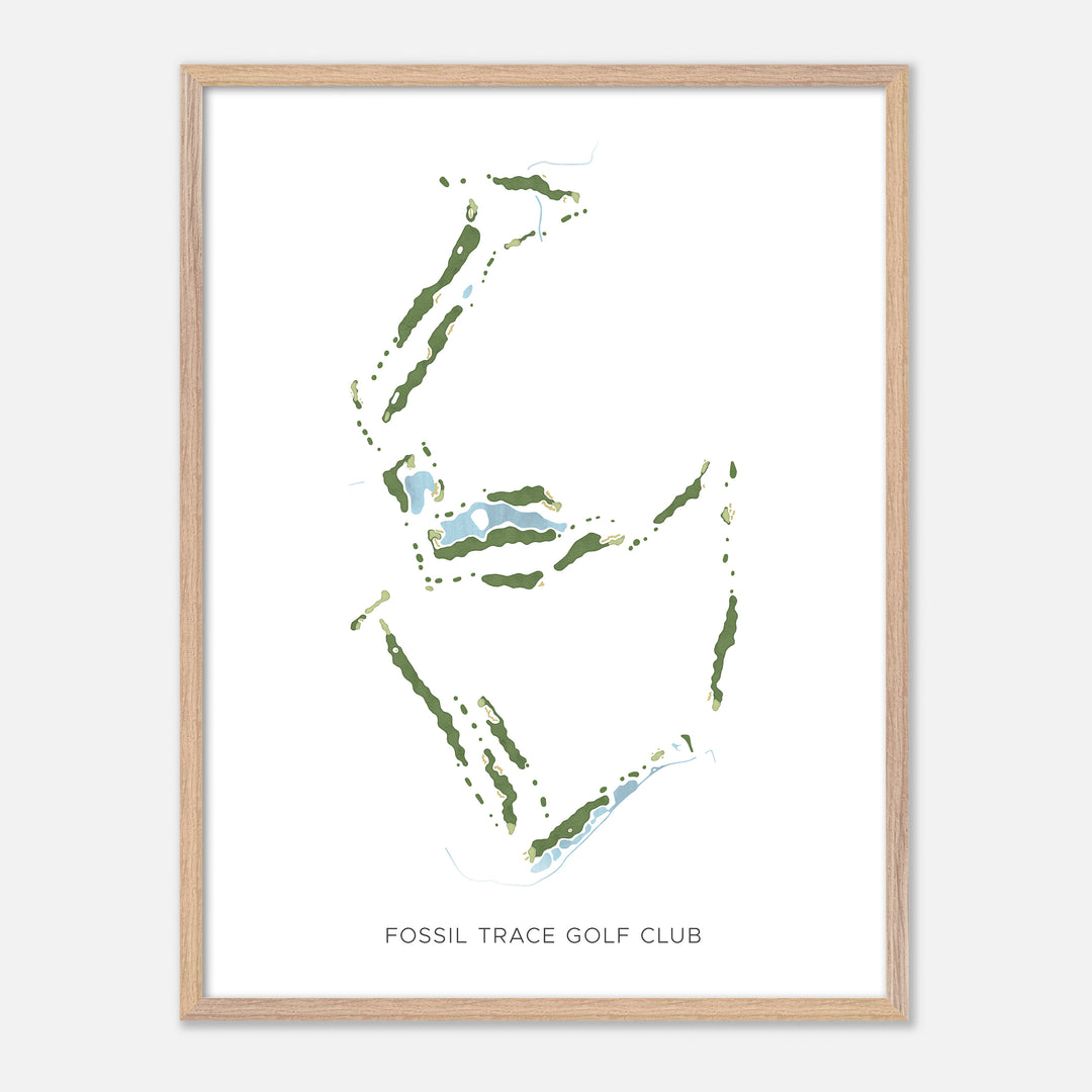 Print of Fossil Trace Golf Club Modern Map