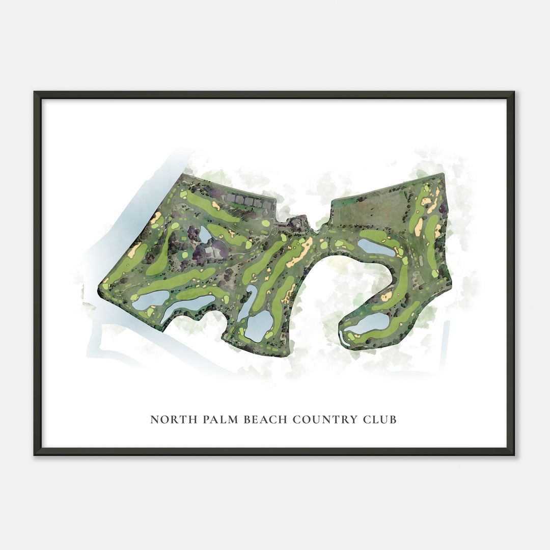 Print of North Palm Beach Country Club Classic Map