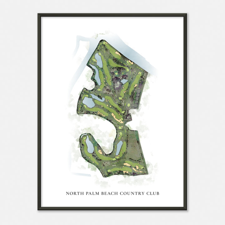 Print of North Palm Beach Country Club Classic Map