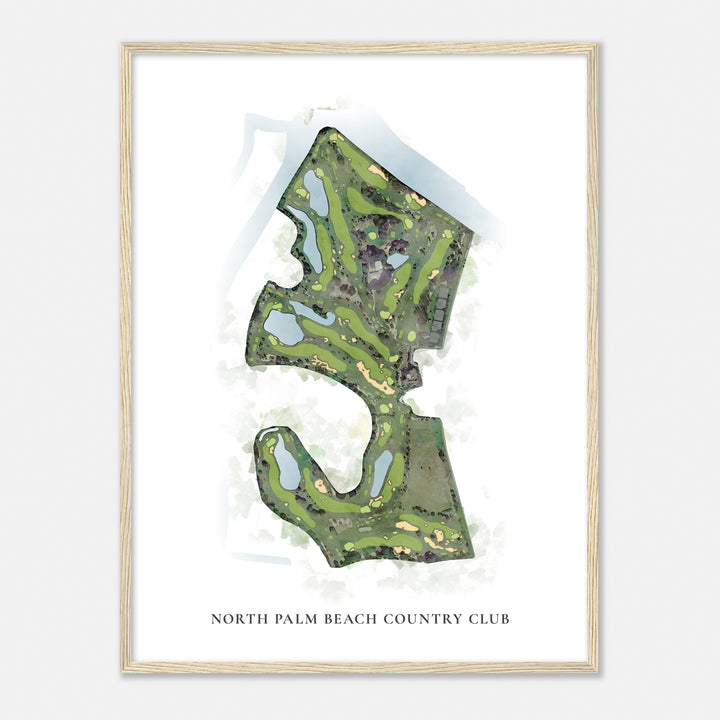 Print of North Palm Beach Country Club Classic Map