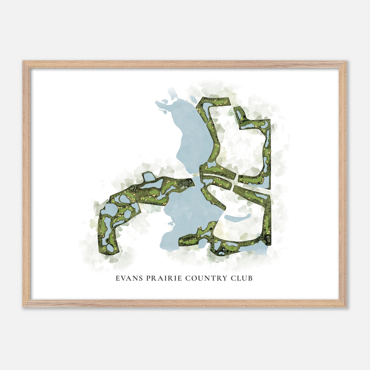 Print of Evans Prairie Country Club Classic Map