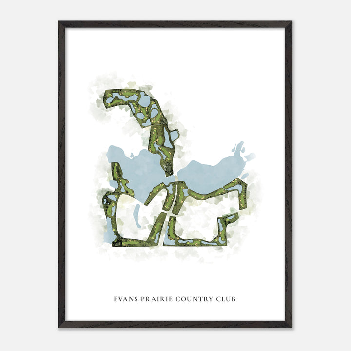Print of Evans Prairie Country Club Classic Map