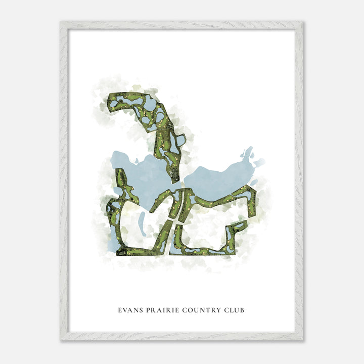 Print of Evans Prairie Country Club Classic Map