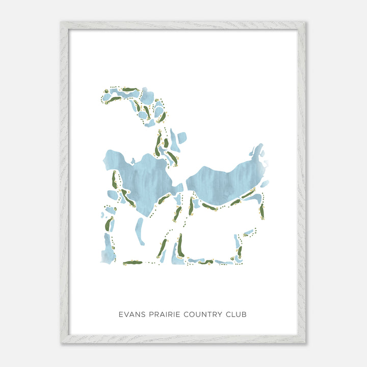 Print of Evans Prairie Country Club Modern Map