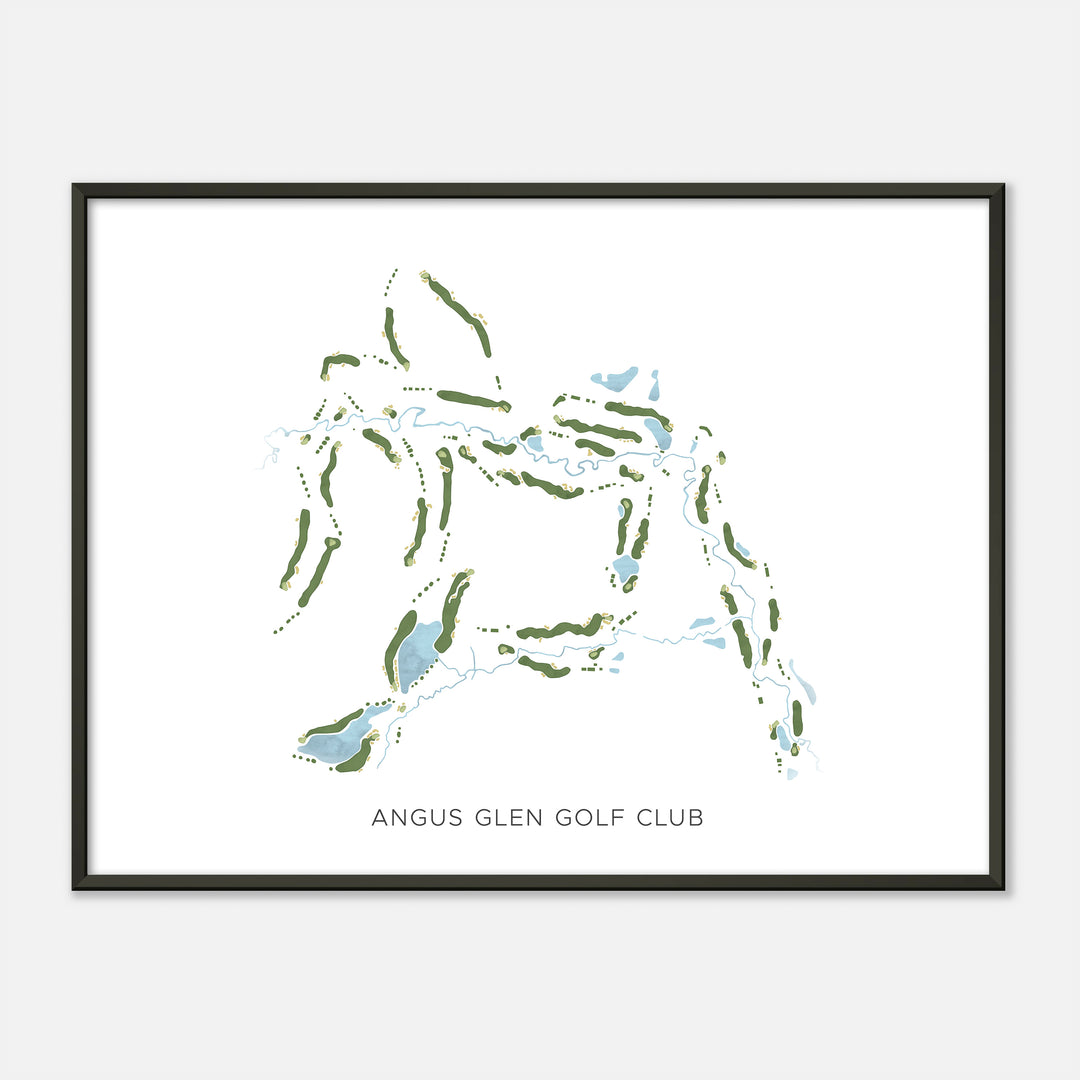 Print of Angus Glen Golf Club Modern Map