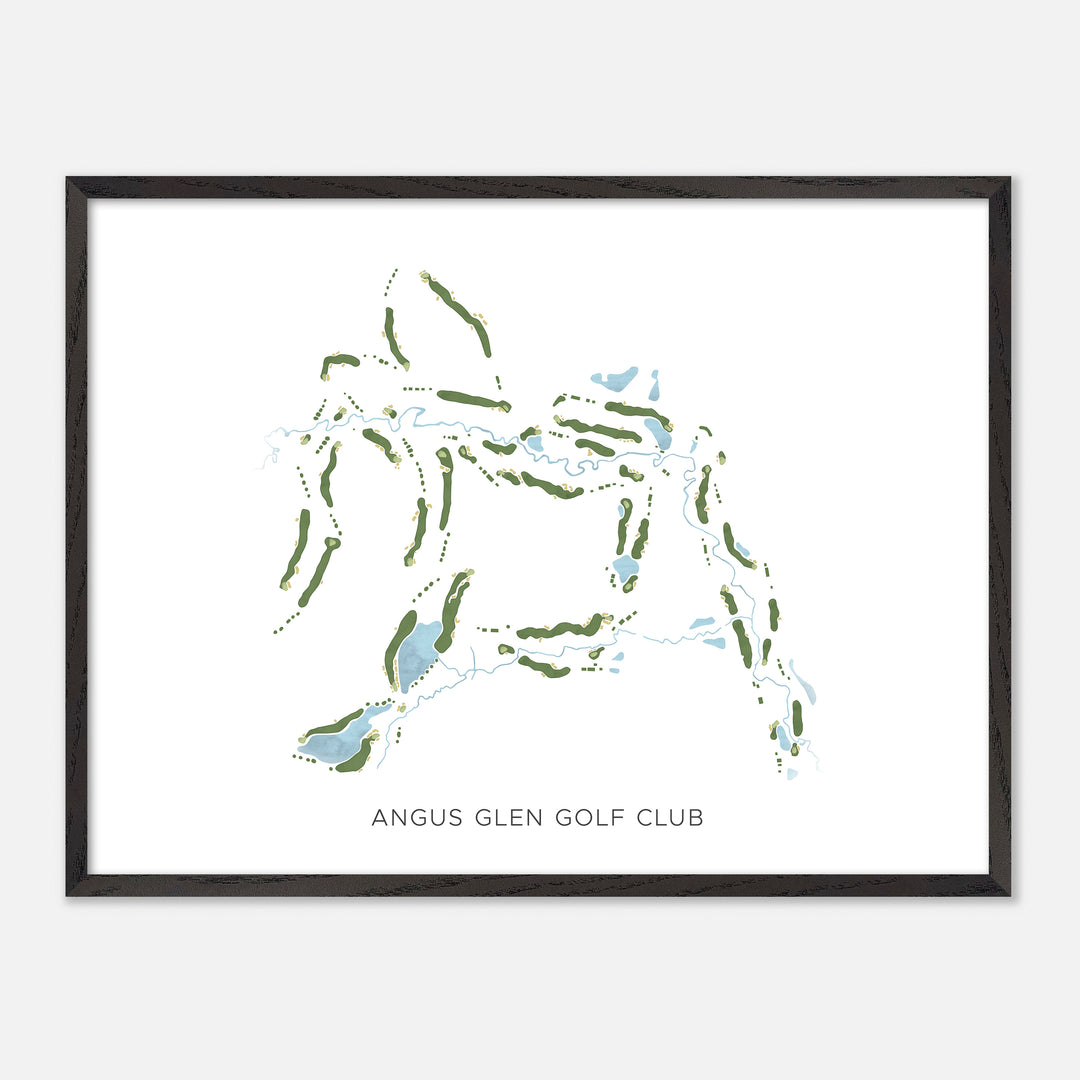 Print of Angus Glen Golf Club Modern Map