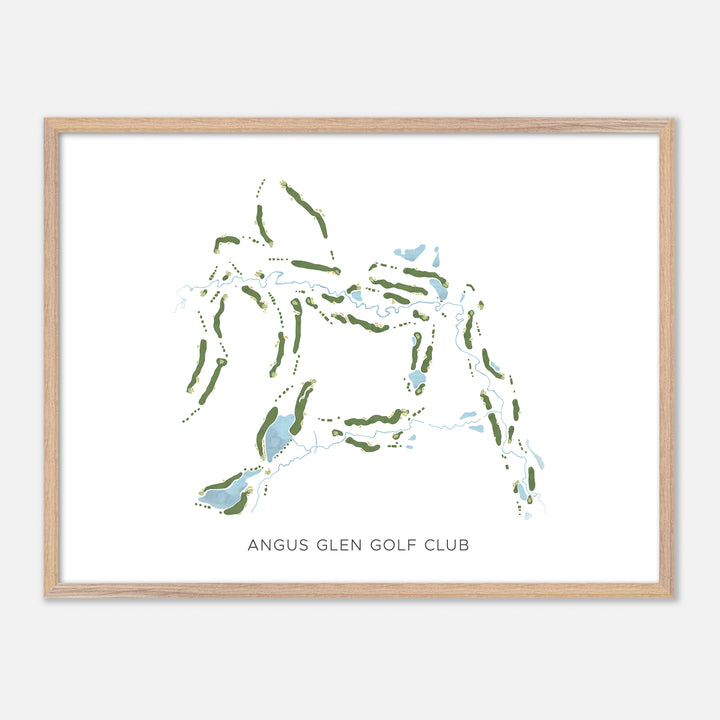 Print of Angus Glen Golf Club Modern Map