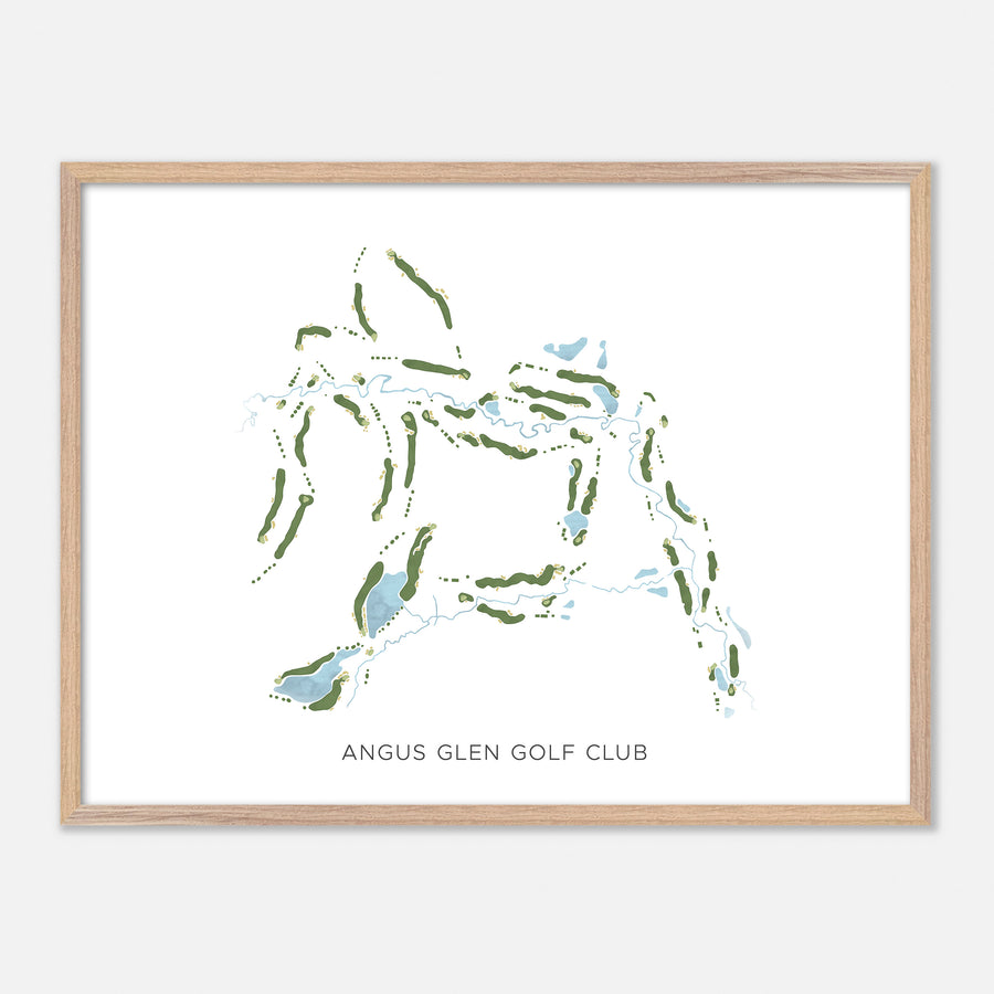 Print of Angus Glen Golf Club Modern Map