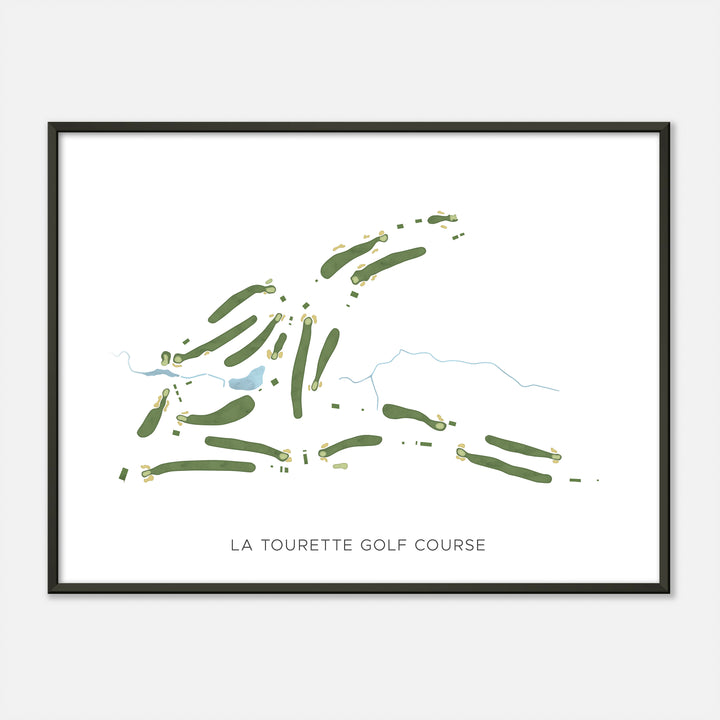 Print of La Tourette Golf Course Modern Map
