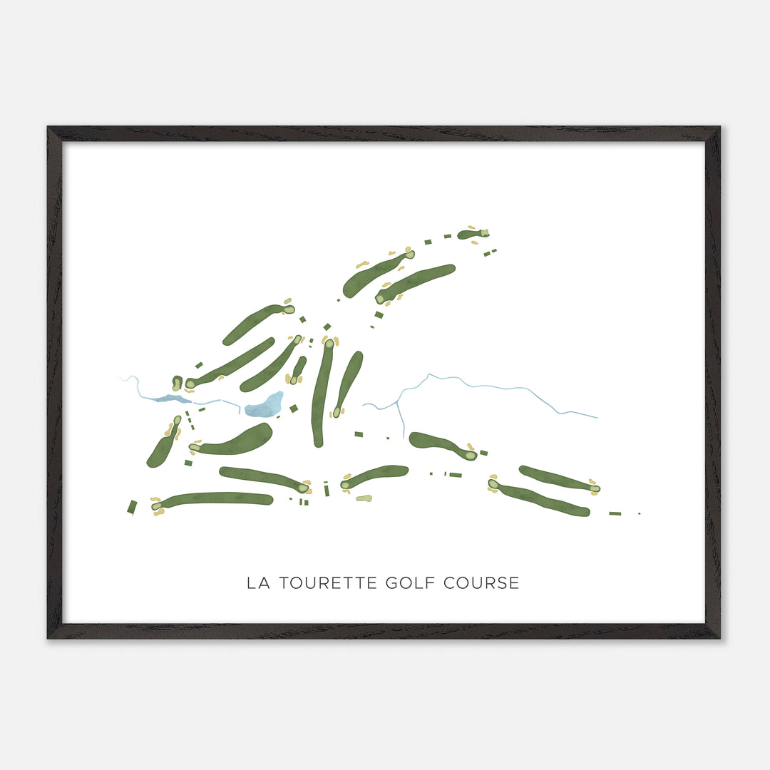 Print of La Tourette Golf Course Modern Map