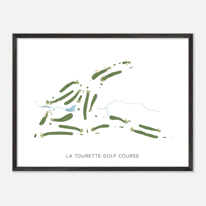 Print of La Tourette Golf Course Modern Map