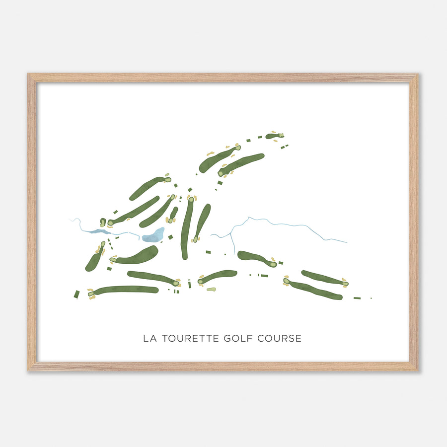 Print of La Tourette Golf Course Modern Map