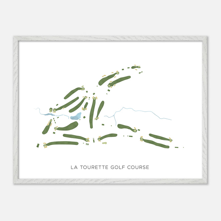 Print of La Tourette Golf Course Modern Map
